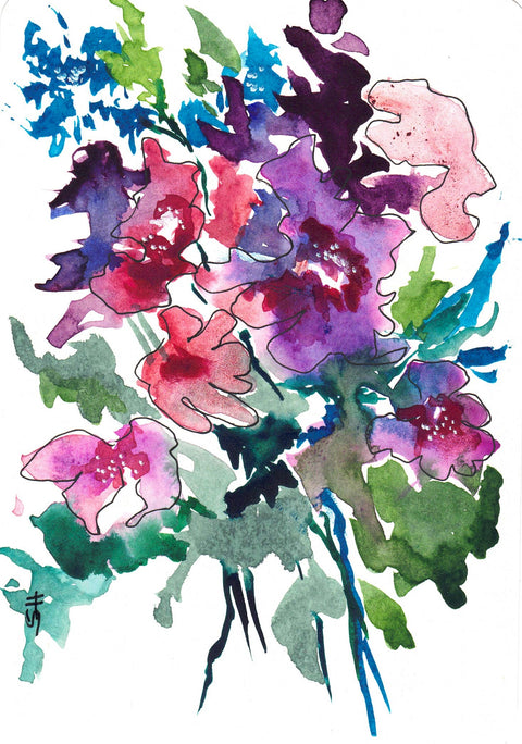 'Floral Series' Original Watercolours