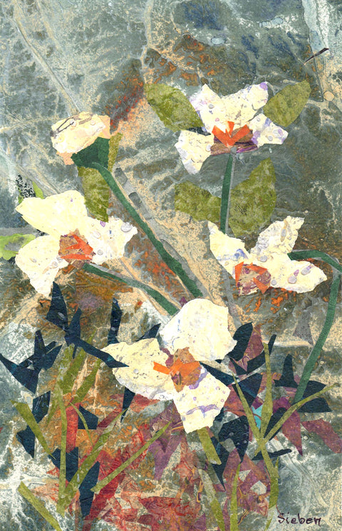'Flora & Fauna Series' Original Collaged Art Card Style 6 - Arts and Heritage St. Albert