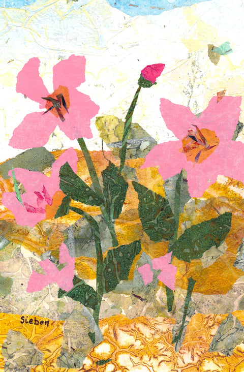 'Flora & Fauna Series' Original Collaged Art Card Style 5 - Arts and Heritage St. Albert