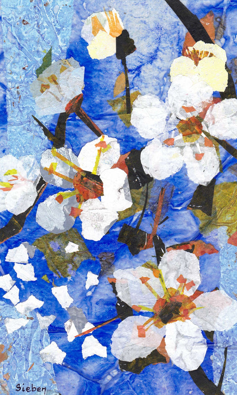'Flora & Fauna Series' Original Collaged Art Card Style 2 - Arts and Heritage St. Albert