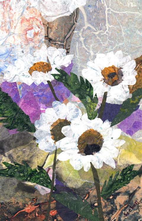 'Flora & Fauna Series' Original Collaged Art Card Style 3 - Arts and Heritage St. Albert