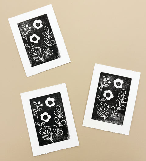 Printmaking – Linocut Art Cards + Prints - Arts and Heritage St. Albert