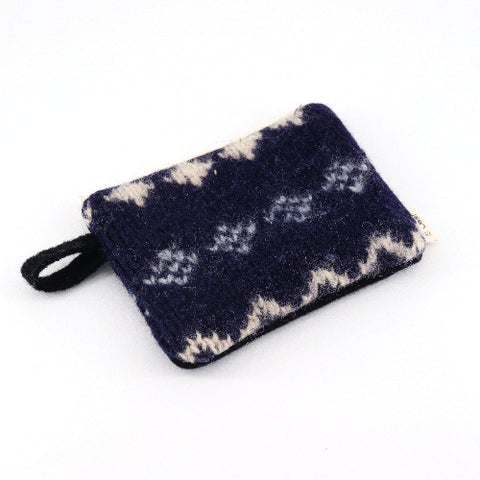 Upcycled "Birch Pouch" Zippered Bag