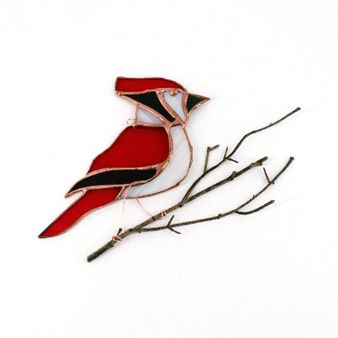 Stained Glass "Red J Birdies" Style 2 - Arts and Heritage St. Albert