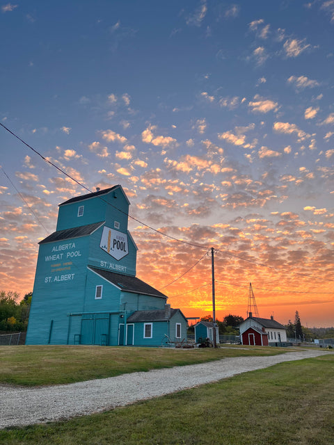 Acrylic Painting – Grain Elevators