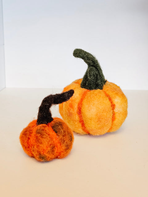 Needle Felted Pumpkins - Arts and Heritage St. Albert