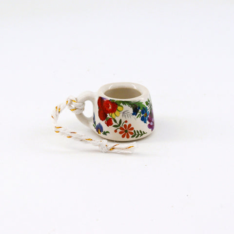 Handmade Ceramic Mug Ornament Style 3 - Arts and Heritage St. Albert