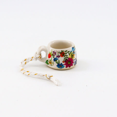 Handmade Ceramic Mug Ornament Style 4 - Arts and Heritage St. Albert