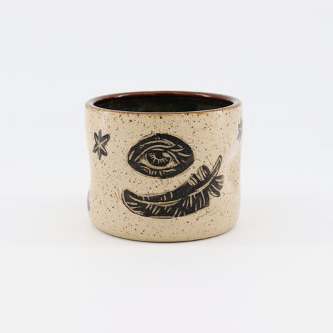 Handmade Ceramic Raven Cups