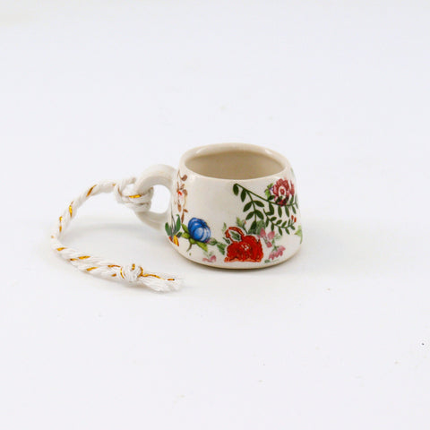 Handmade Ceramic Mug Ornament Style 6 - Arts and Heritage St. Albert