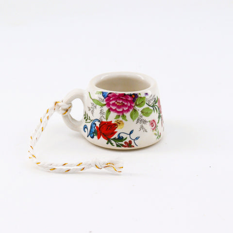 Handmade Ceramic Mug Ornament Style 8 - Arts and Heritage St. Albert