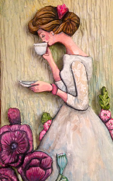 Time for Tea Art Card by Crystal Driedger