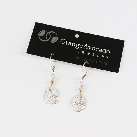 'Alpine Collection' Boulder Freeform Silver Earrings - Arts and Heritage St. Albert