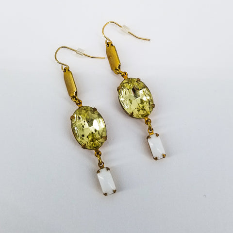 Hanging Earrings With Multi-Gemstones
