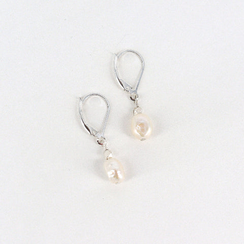 Baroque Pearl & Silver Earrings - Arts and Heritage St. Albert