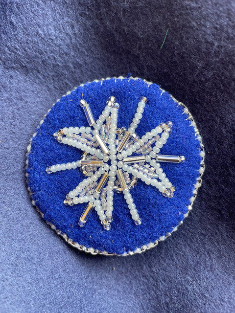 Bead a Snowflake Pin