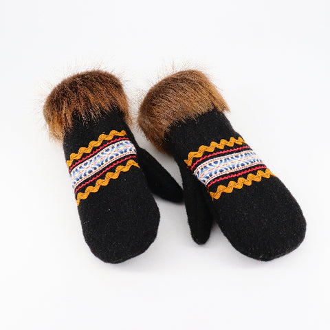 Beaver Fur Duffel Mitt