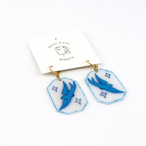 Bird Hand Painted Earrings - Arts and Heritage St. Albert