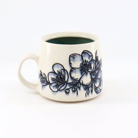 Flowing Floral Mugs Style 2 - Arts and Heritage St. Albert