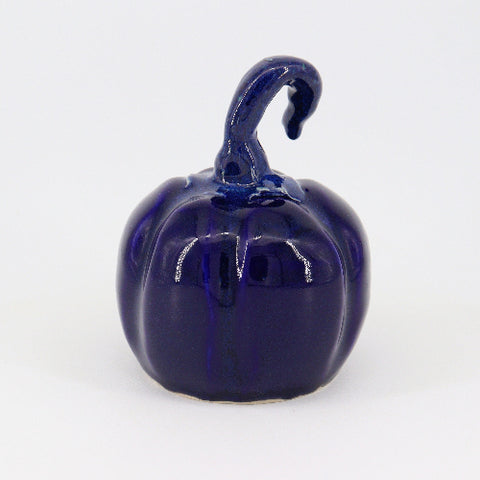 Blue Ceramic Pumpkin - Arts and Heritage St. Albert