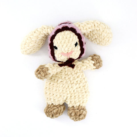 Crocheted Bunny 'Snuggler' - Arts and Heritage St. Albert