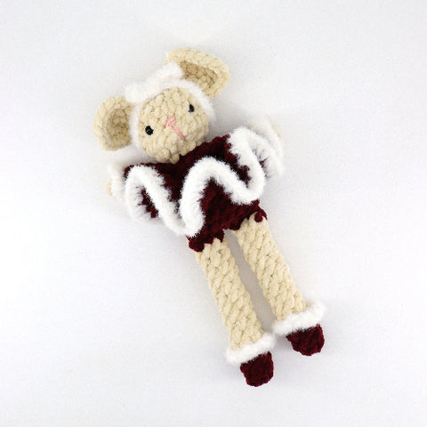 Crocheted Christmas Mouse (dress) - Arts and Heritage St. Albert