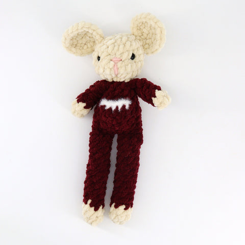 Crocheted Christmas Mouse (suit) - Arts and Heritage St. Albert
