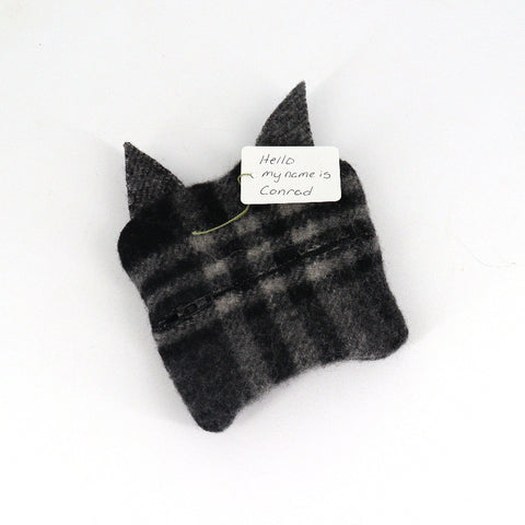 Zippered Upcycled Fabric Cat Wallet - Arts and Heritage St. Albert
