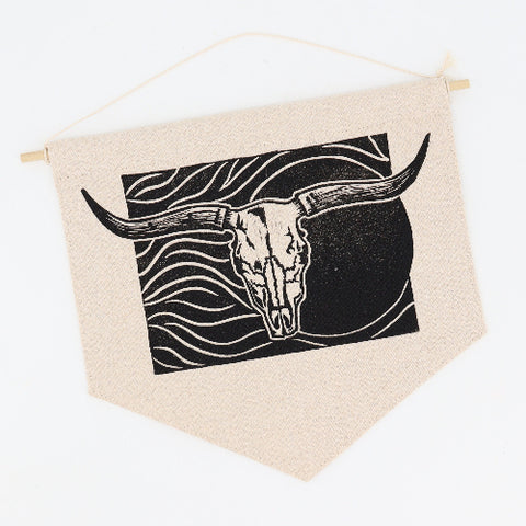 'Cattle Skull' Wall Hanging - Arts and Heritage St. Albert