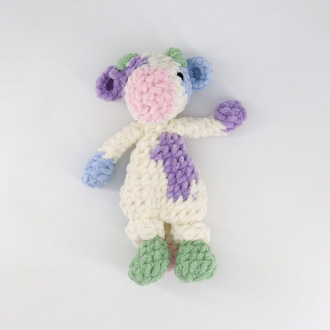 Crocheted Cow Snuggler - Arts and Heritage St. Albert
