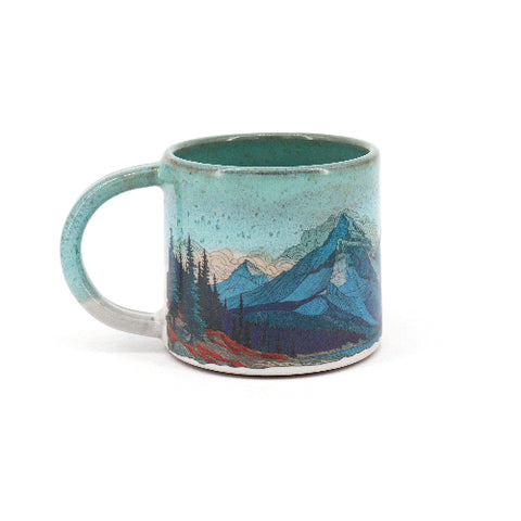 'Creamy Mint' Mountain Mugs Style 1 - Arts and Heritage St. Albert