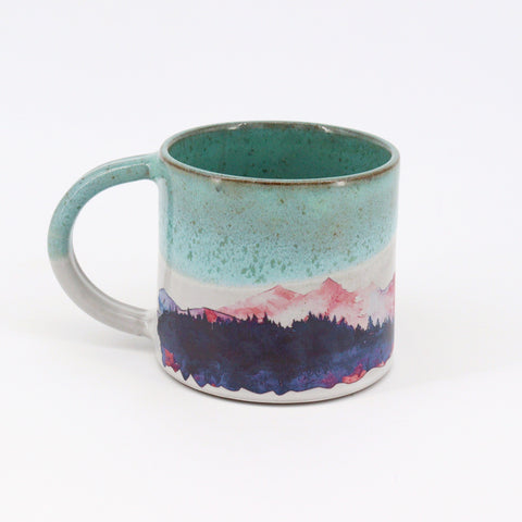 'Creamy Mint' Mountain Mugs Style 2 - Arts and Heritage St. Albert