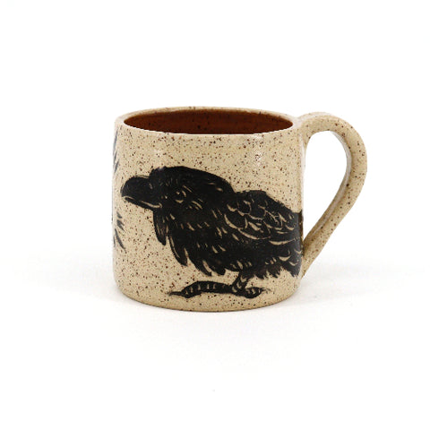 Creature Mugs Crow & Books - Arts and Heritage St. Albert