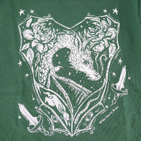 'Dragon of My Heart' Hand Silkscreened Magical Creature T-Shirt - Arts and Heritage St. Albert