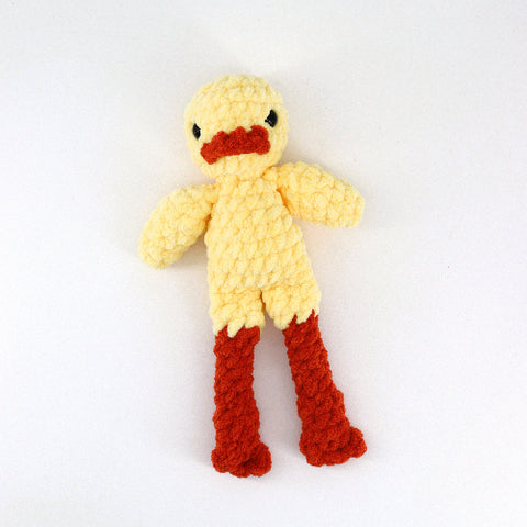Crocheted Long Leg Duck 'Snuggler' - Arts and Heritage St. Albert