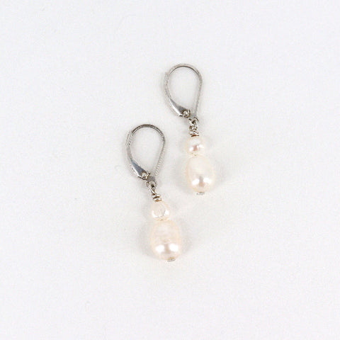 Duo Baroque & Freshwater Pearl Earrings - Arts and Heritage St. Albert