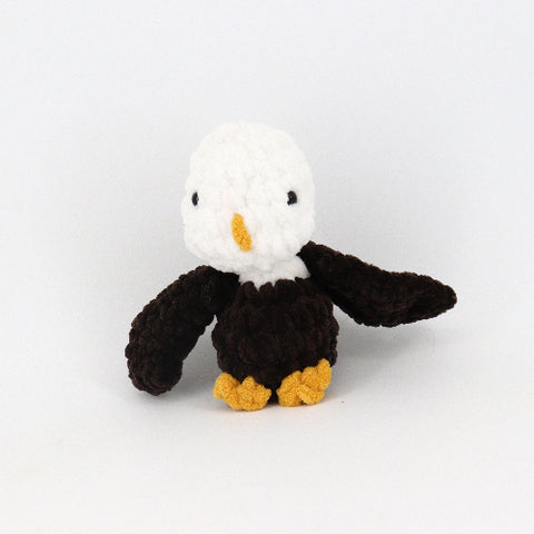 Crocheted Little Animal 'Snugglers' Eagle - Arts and Heritage St. Albert