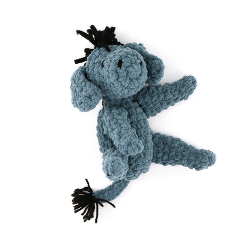 Crocheted 'Eeyore' Snuggler - Arts and Heritage St. Albert