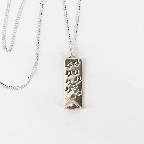 Evening Stars Handcrafted Sterling Silver Necklace - Arts and Heritage St. Albert