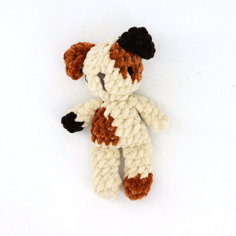 Crocheted Fable Babies Dog with Brown Spots - Arts and Heritage St. Albert