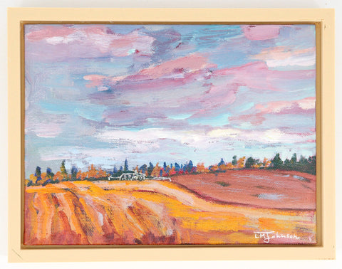 'Fall Sky' Original Painting by Luise Mendler-Johnson - Arts and Heritage St. Albert