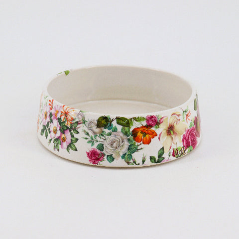 Small Floral Serving Dish - Arts and Heritage St. Albert