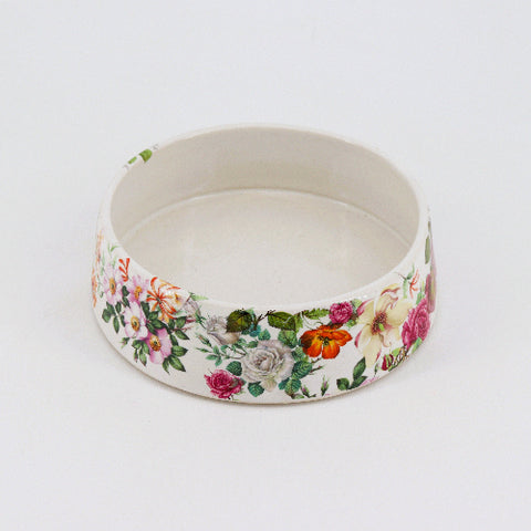 Small Floral Serving Dish - Arts and Heritage St. Albert