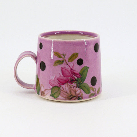 Florals and Polka Dots Regular Mugs Style 1 - Arts and Heritage St. Albert