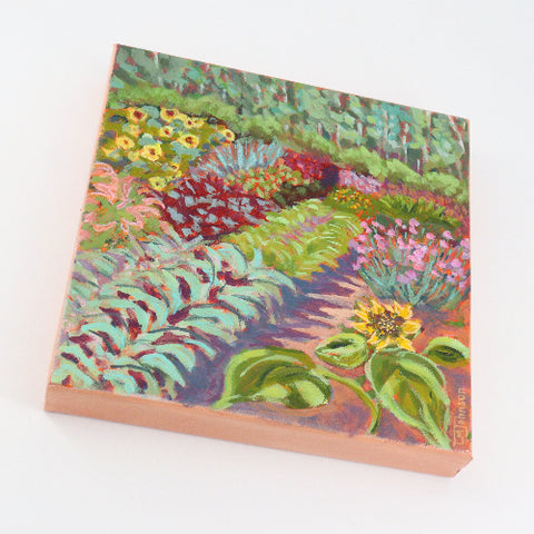'Flower Garden' Original Painting by Luise Mendler-Johnson