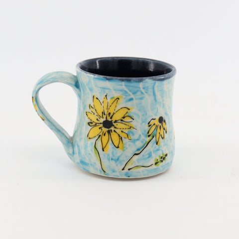 Hand Painted Flower Mugs