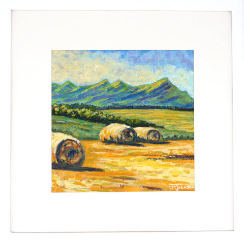'Foothills Harvest' Original Painting by Luise Mendler-Johnson - Arts and Heritage St. Albert