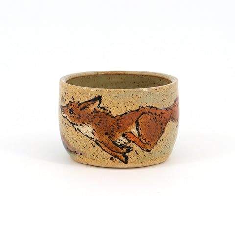 Colourful Illustrated Creature Cups Fox & Mountain - Arts and Heritage St. Albert