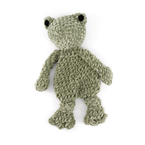 Crocheted Frog 'Snuggler' - Arts and Heritage St. Albert