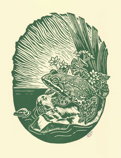 'Frog' Hand Print - Arts and Heritage St. Albert